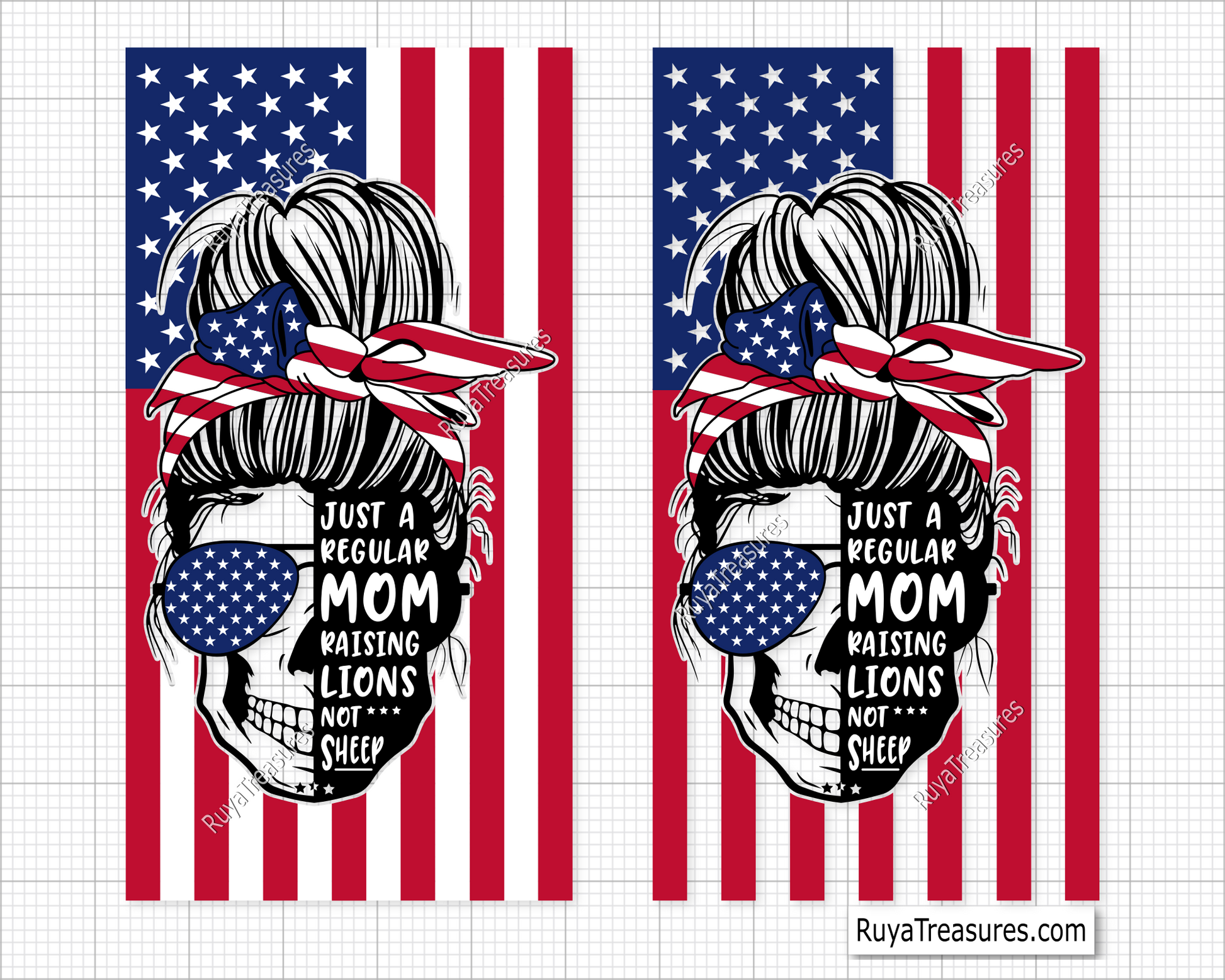 Messy Bun Just A Regular Mom svg