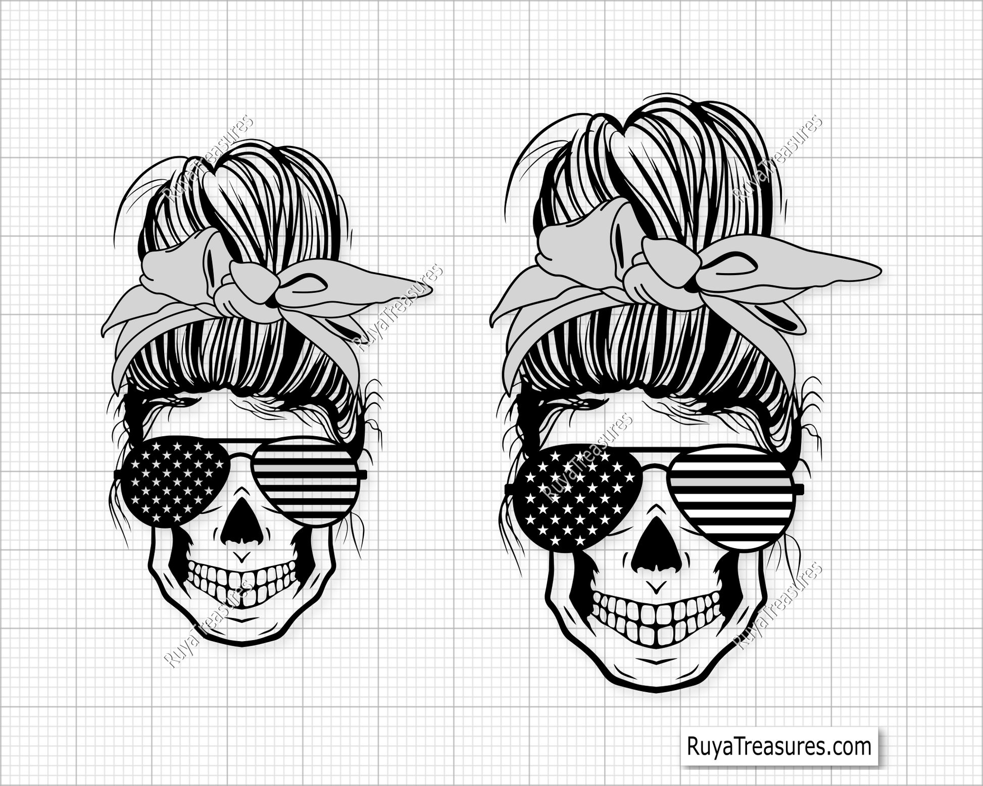 Army skull svg