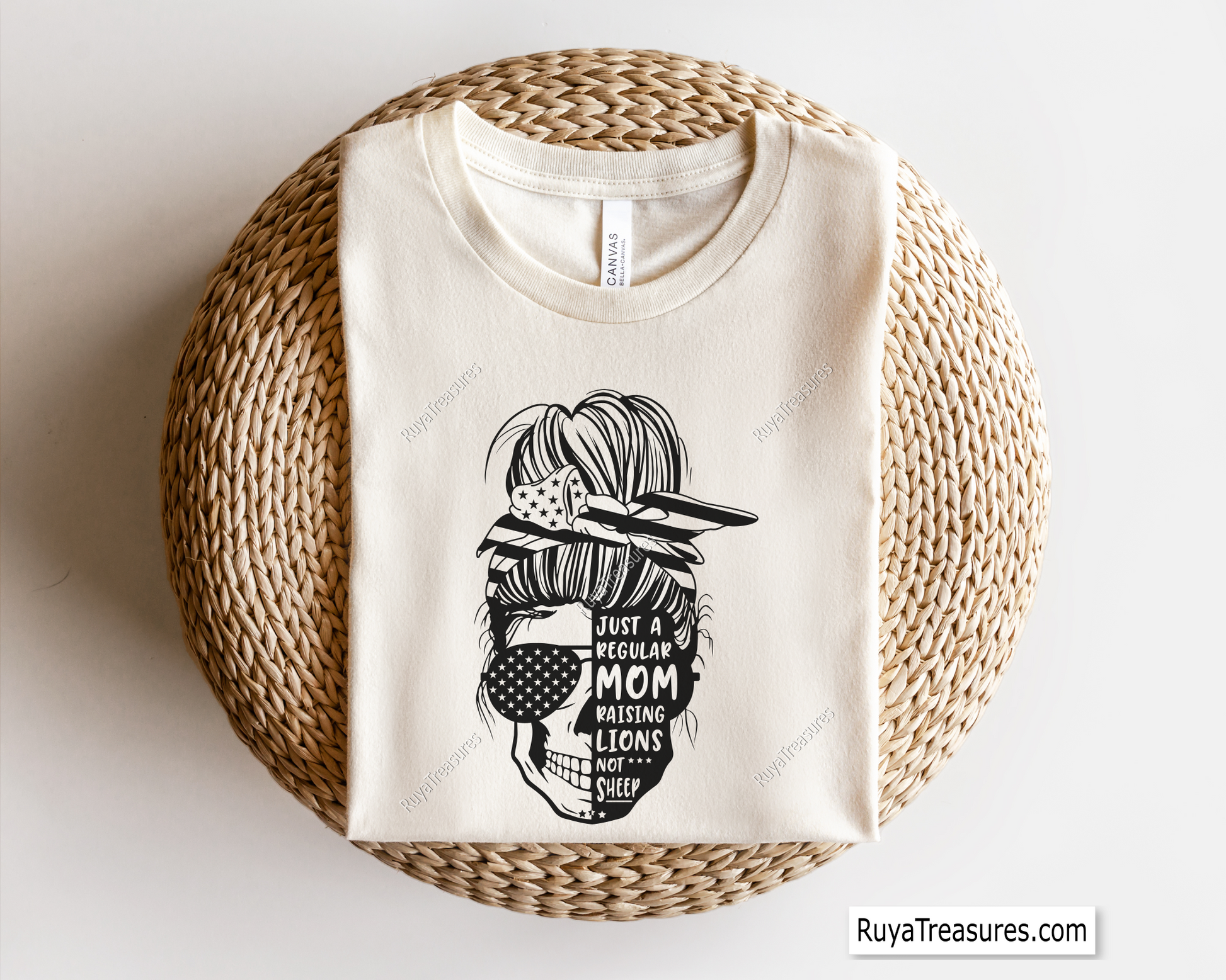 Messy Bun Just A Regular Mom svg