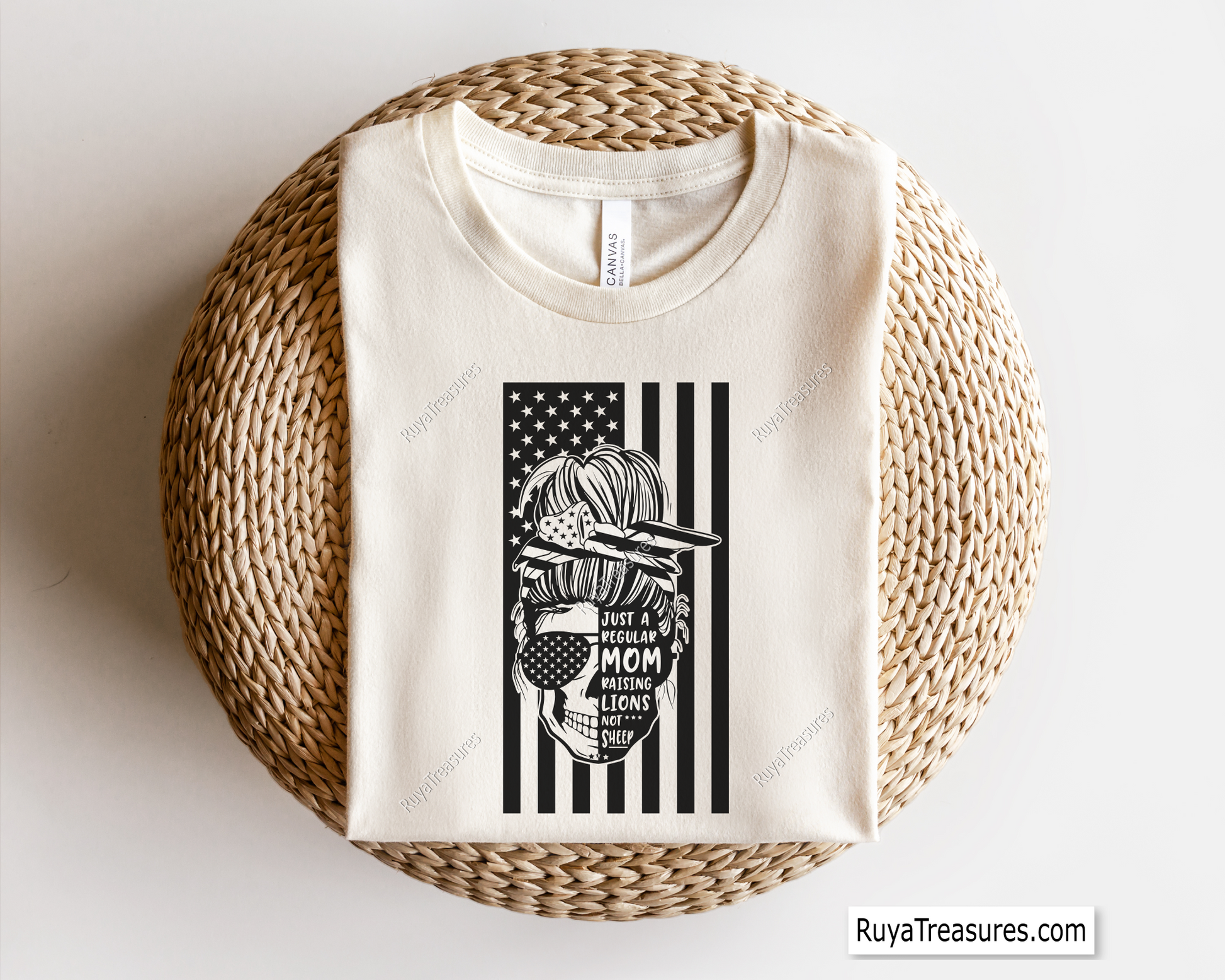 Messy Bun Just A Regular Mom svg