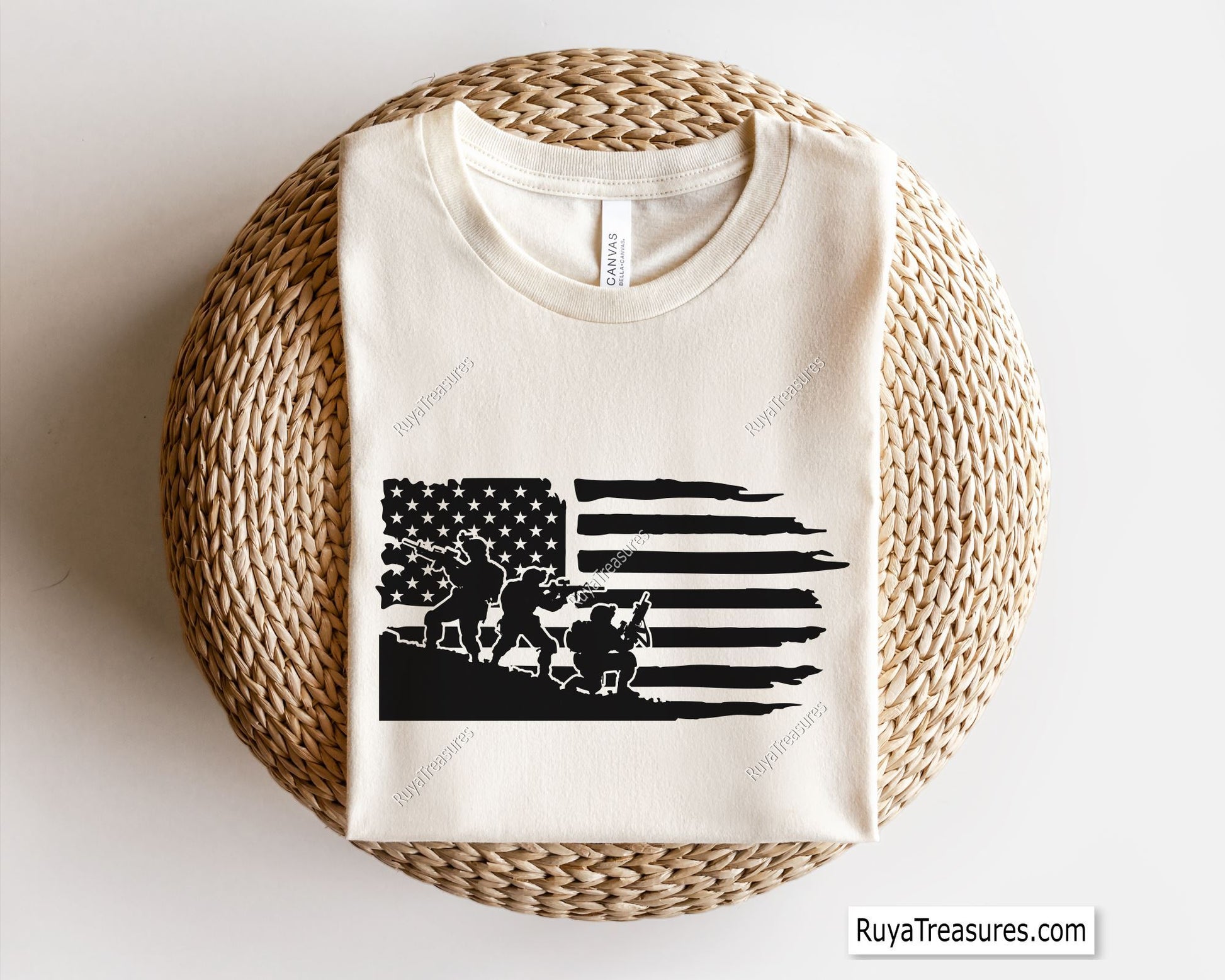 American Flag Distressed With Frontliners Svg