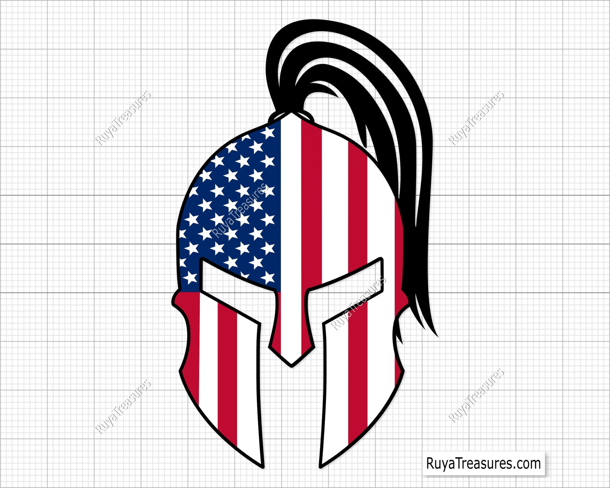 American Spartan Svg
