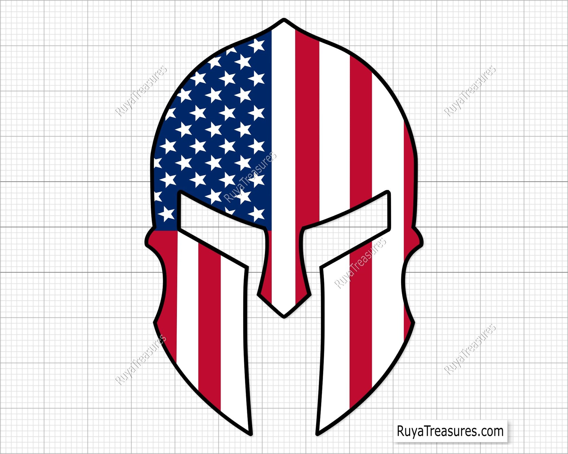 American Spartan Svg
