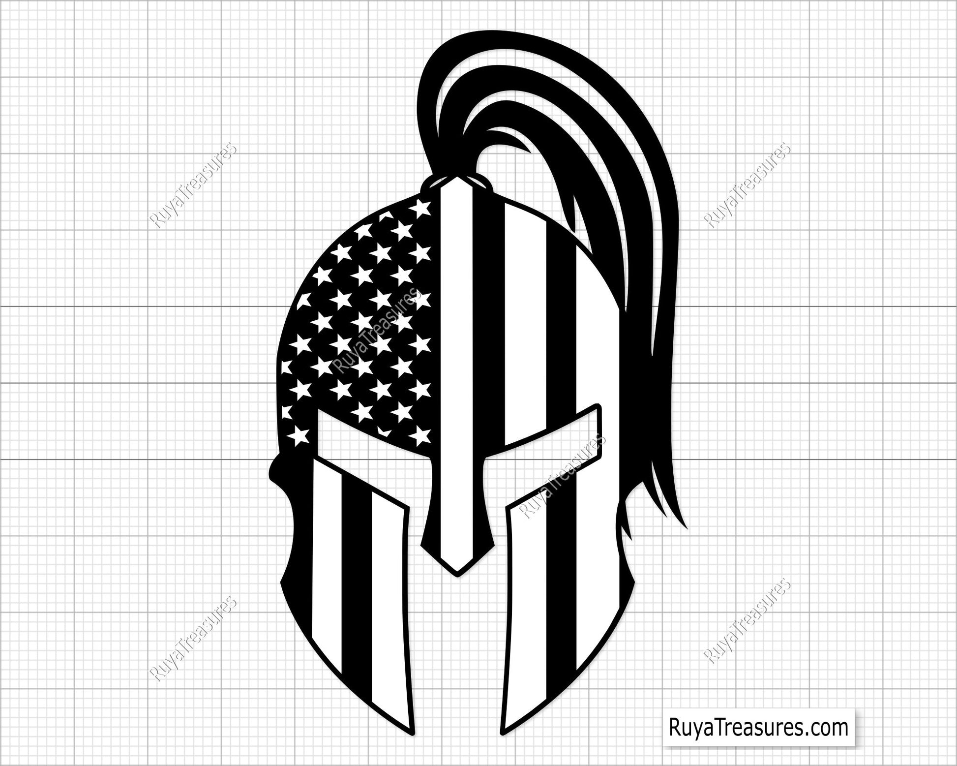 American Spartan Svg