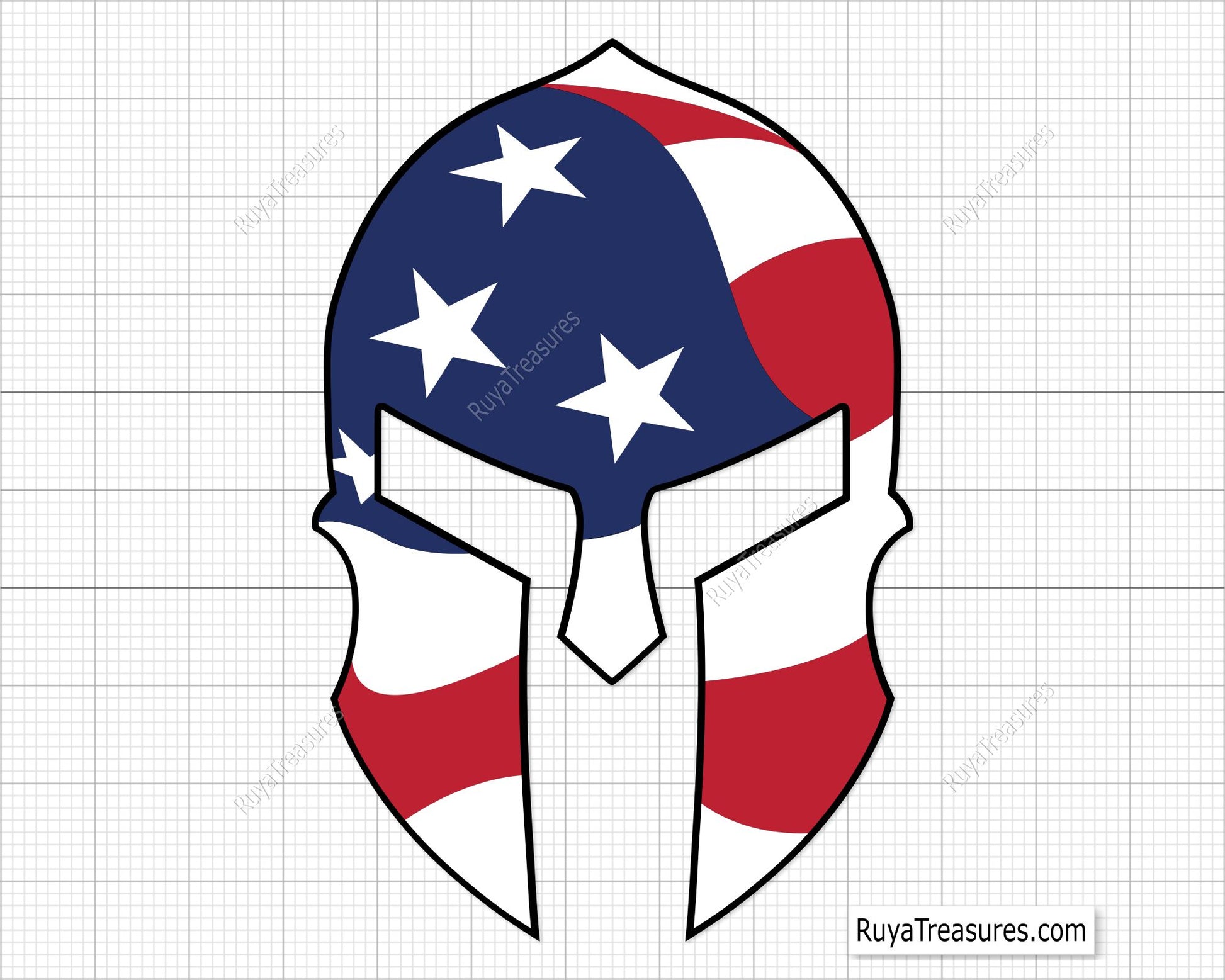 American Spartan Svg