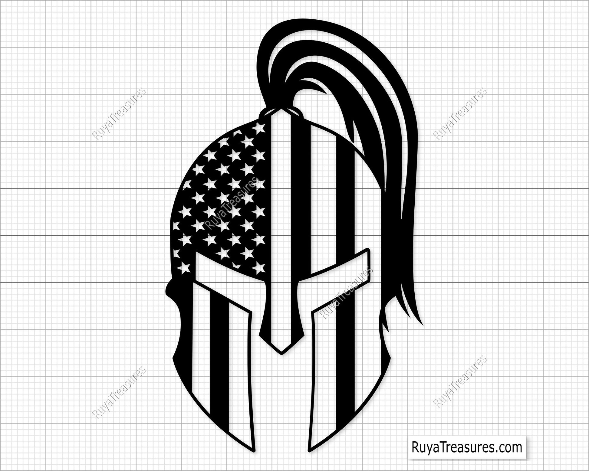 American Spartan Svg