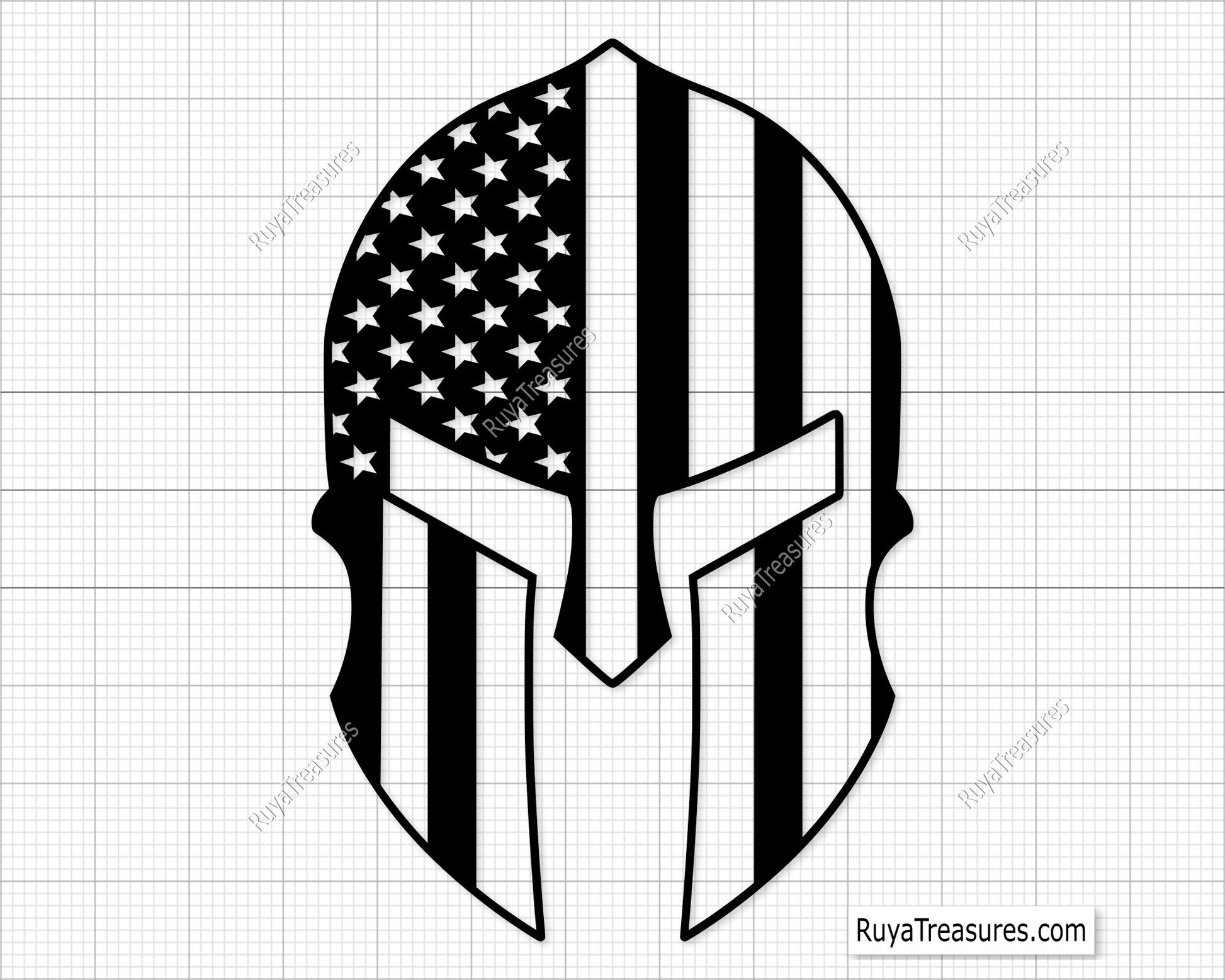 American Spartan Svg