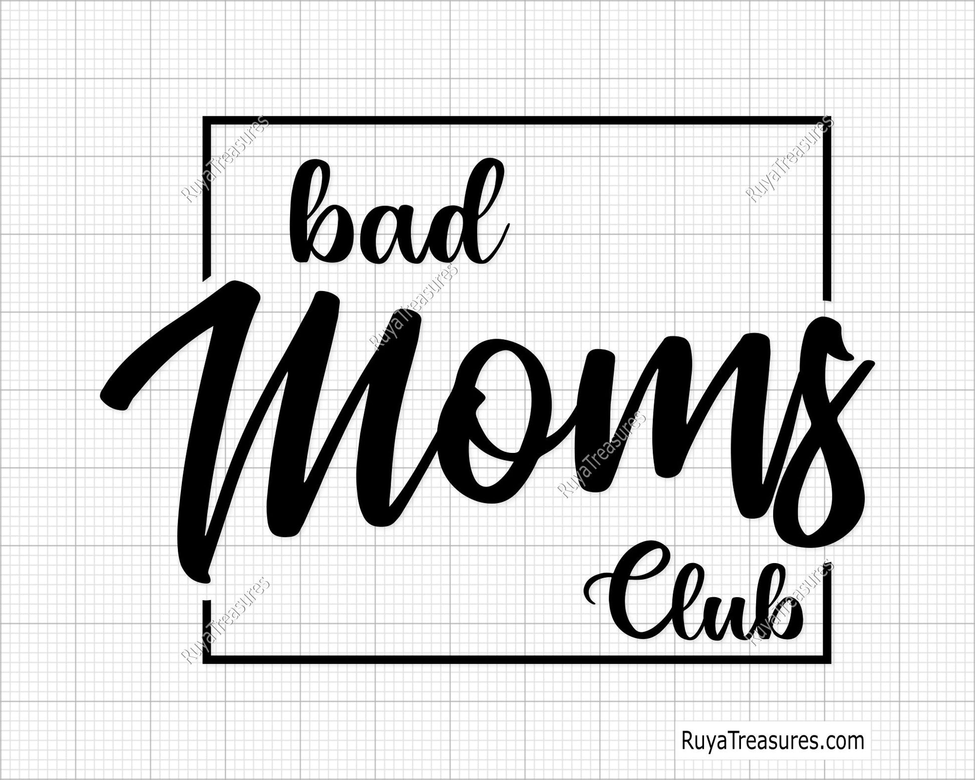 Free Bad Moms Club Svg