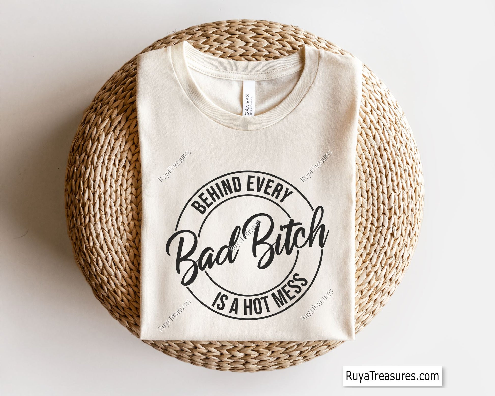 Behind Every Bad Bitch is a Hot Mess Svg