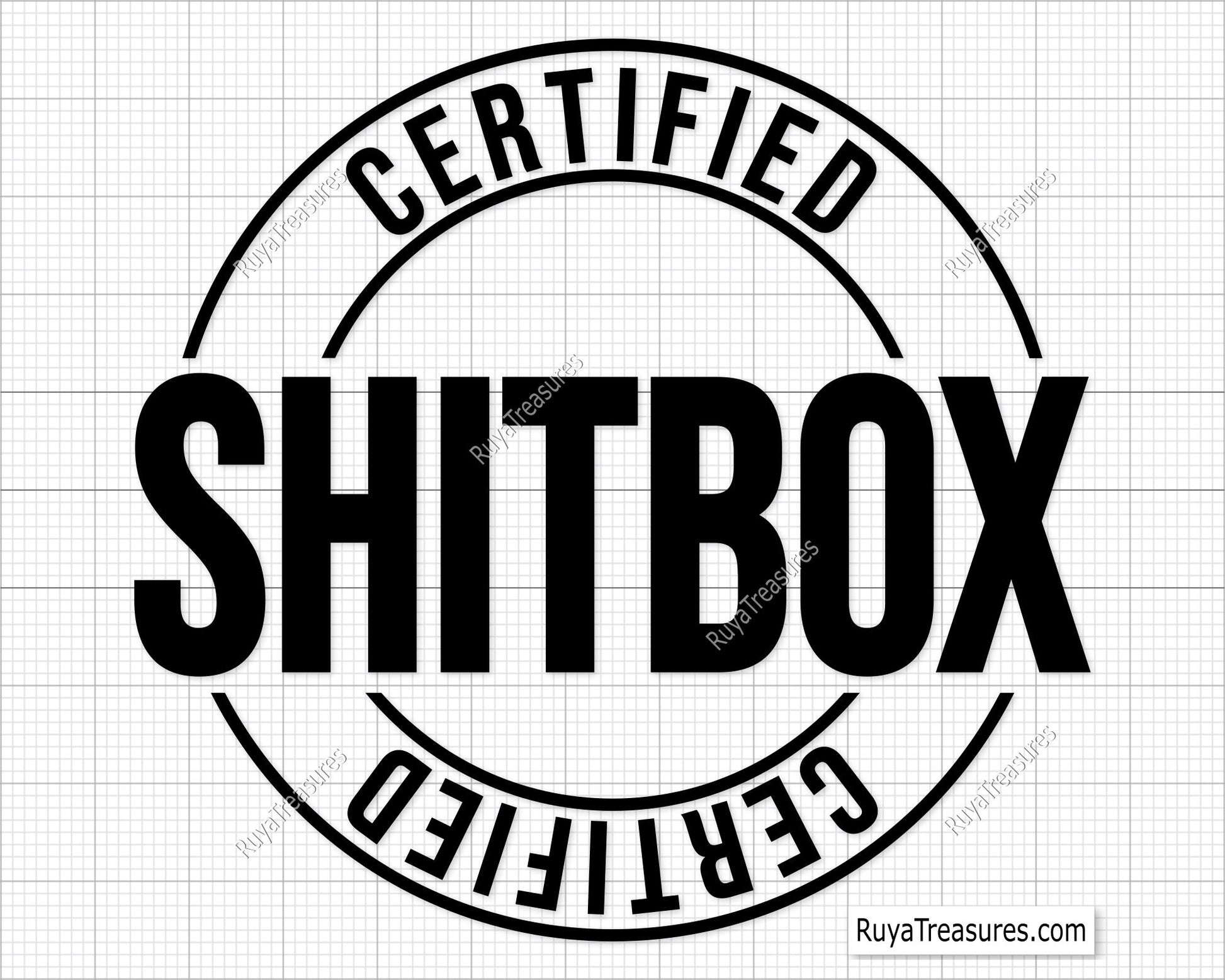 Certified Shitbox Svg
