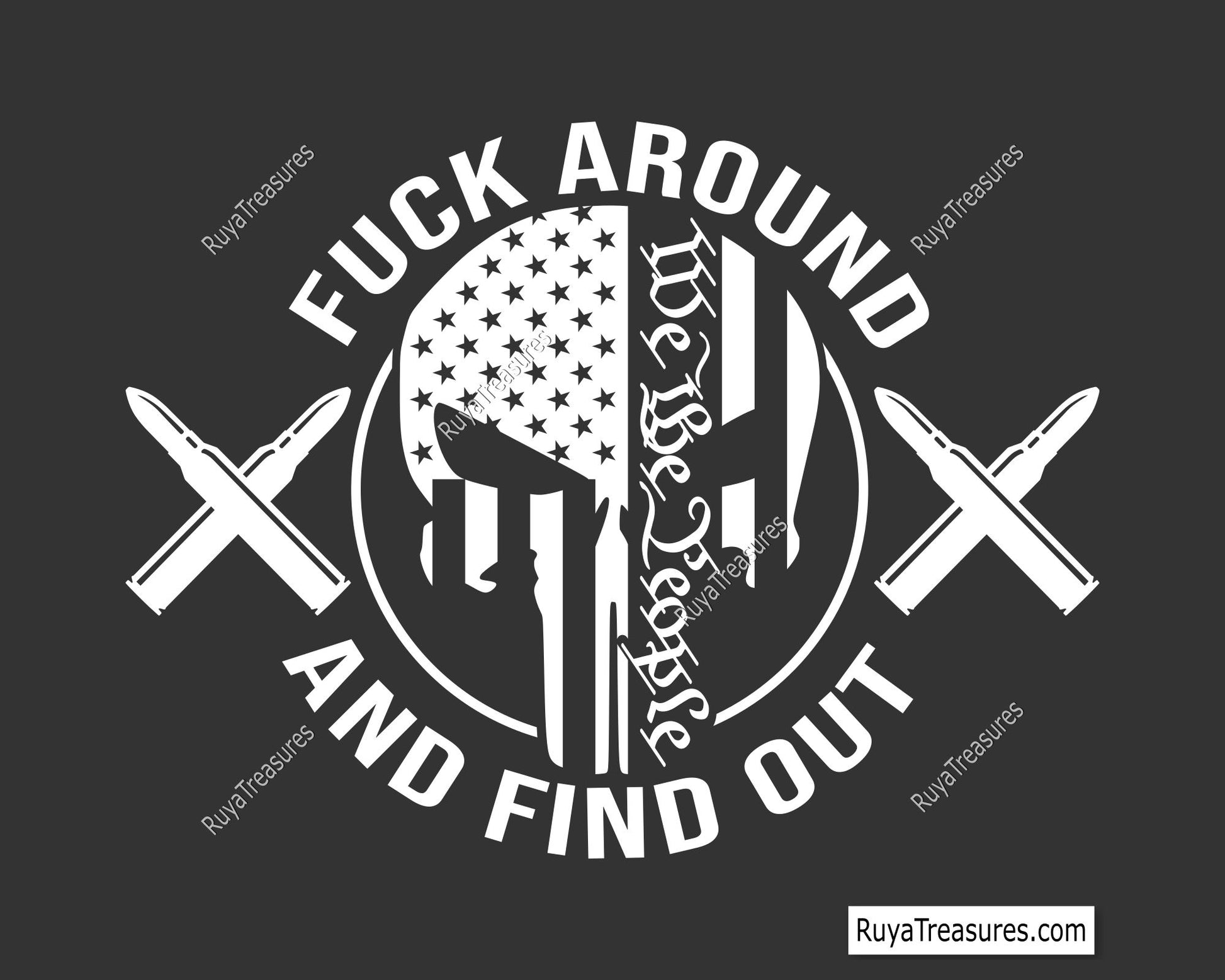 FAAFO Punisher Flag svg