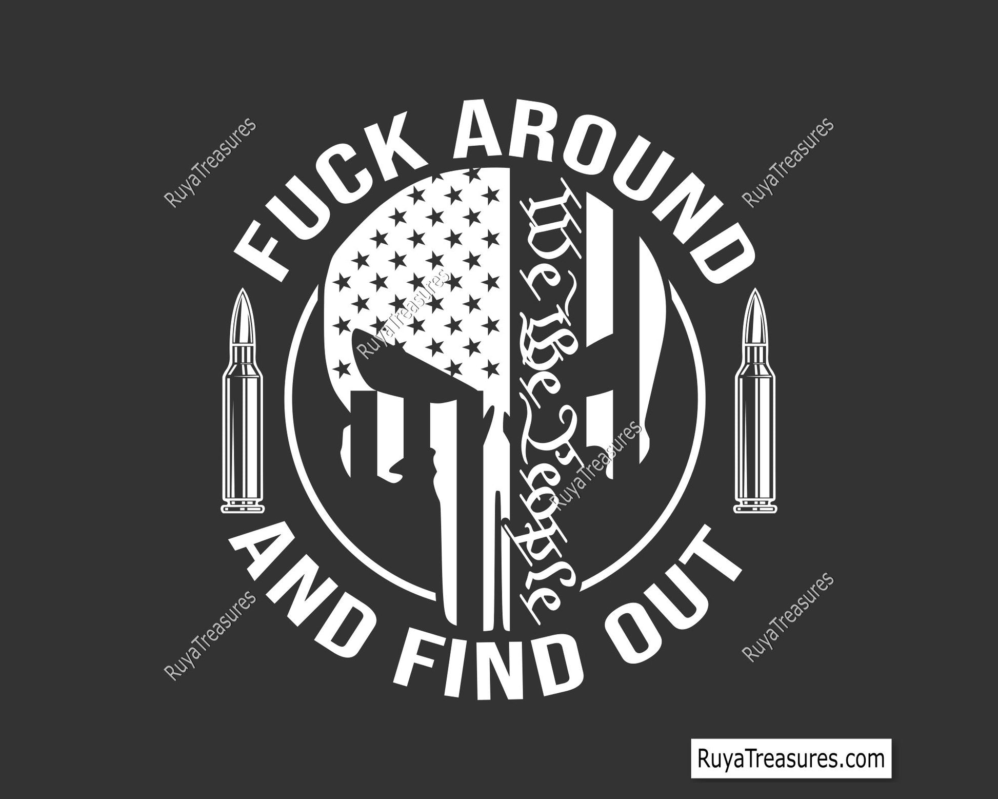 FAAFO Punisher Flag svg