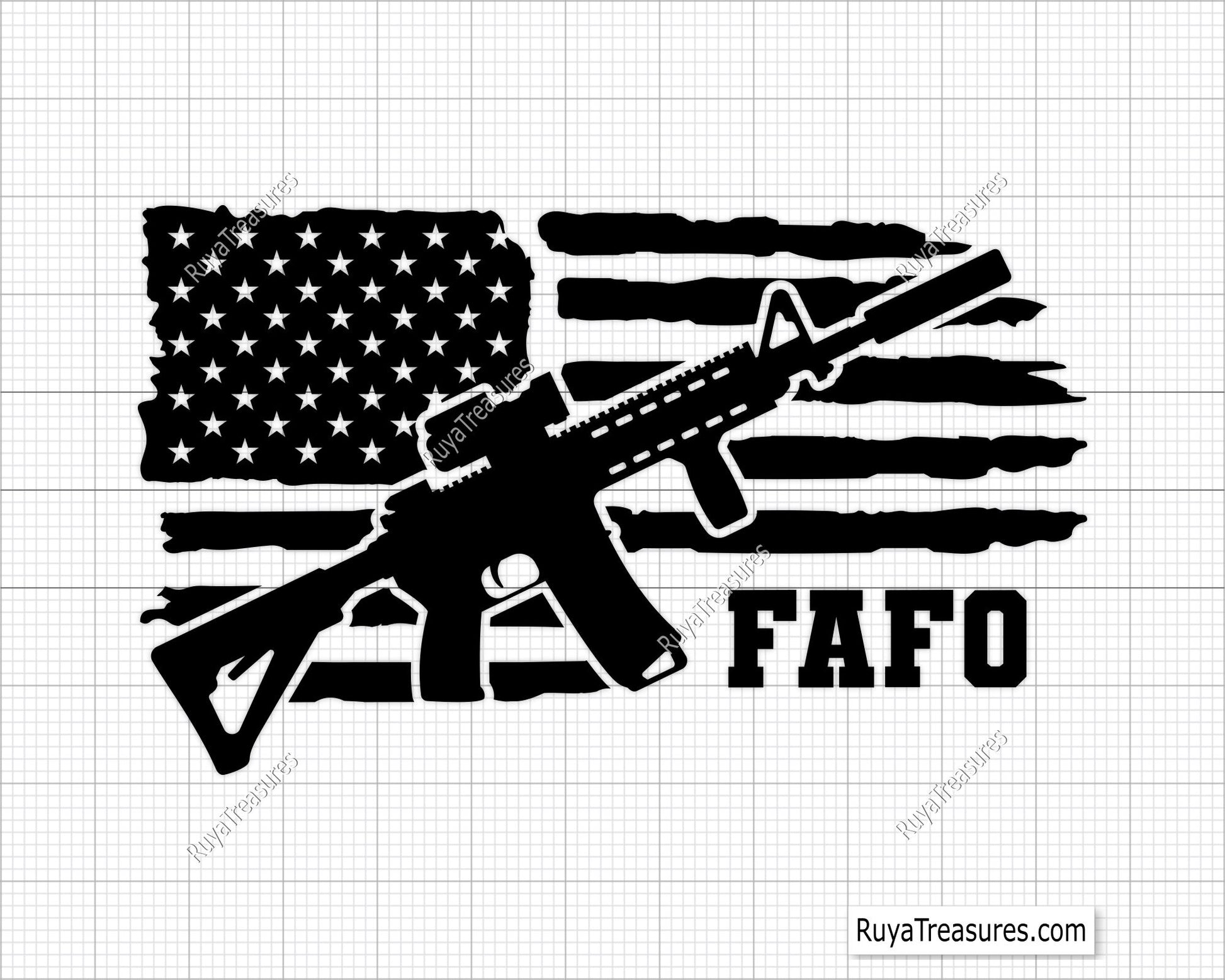FAFO Fuck Around Find Out Crosshair Svg