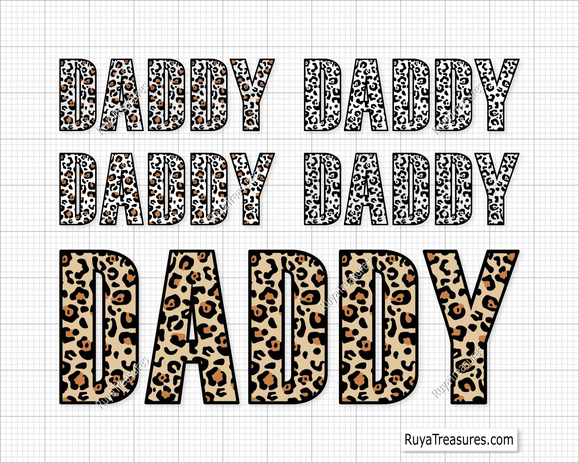 Leopard Daddy SVG