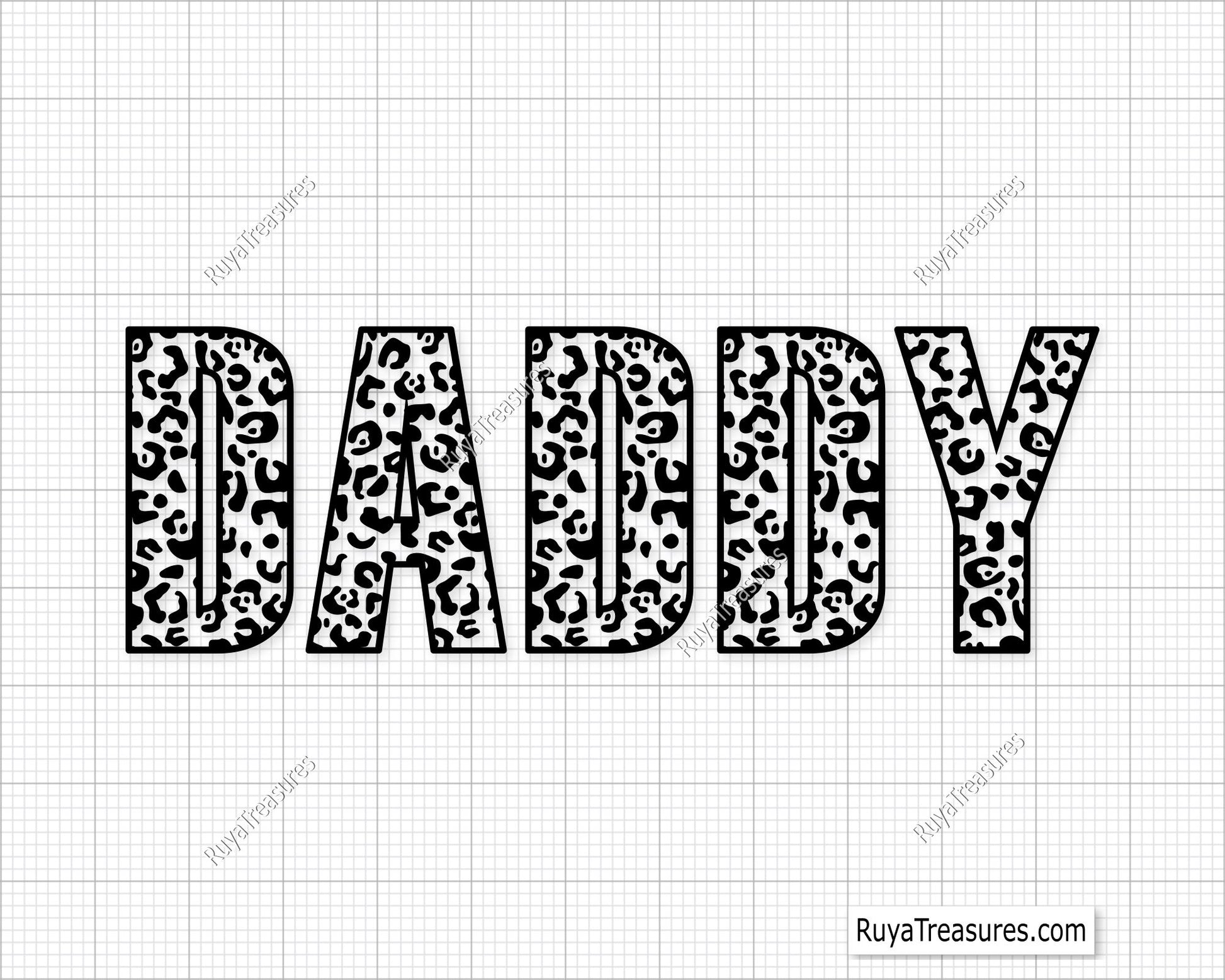 Leopard Daddy SVG