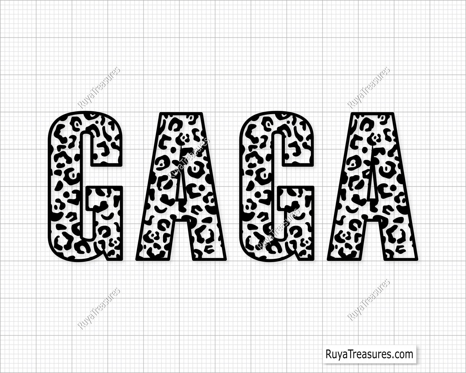Leopard GAGA SVG