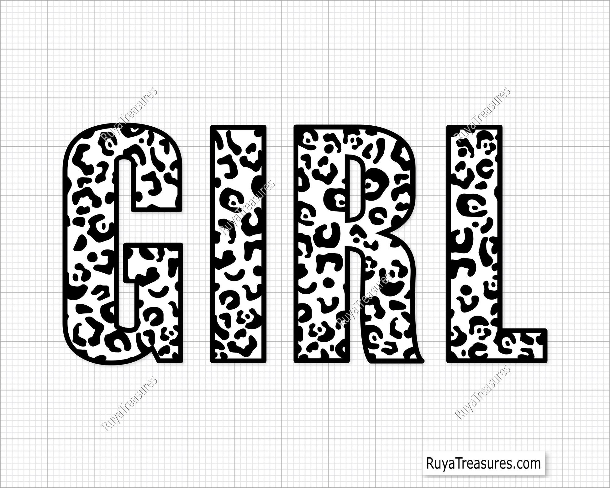 Leopard GIRL SVG