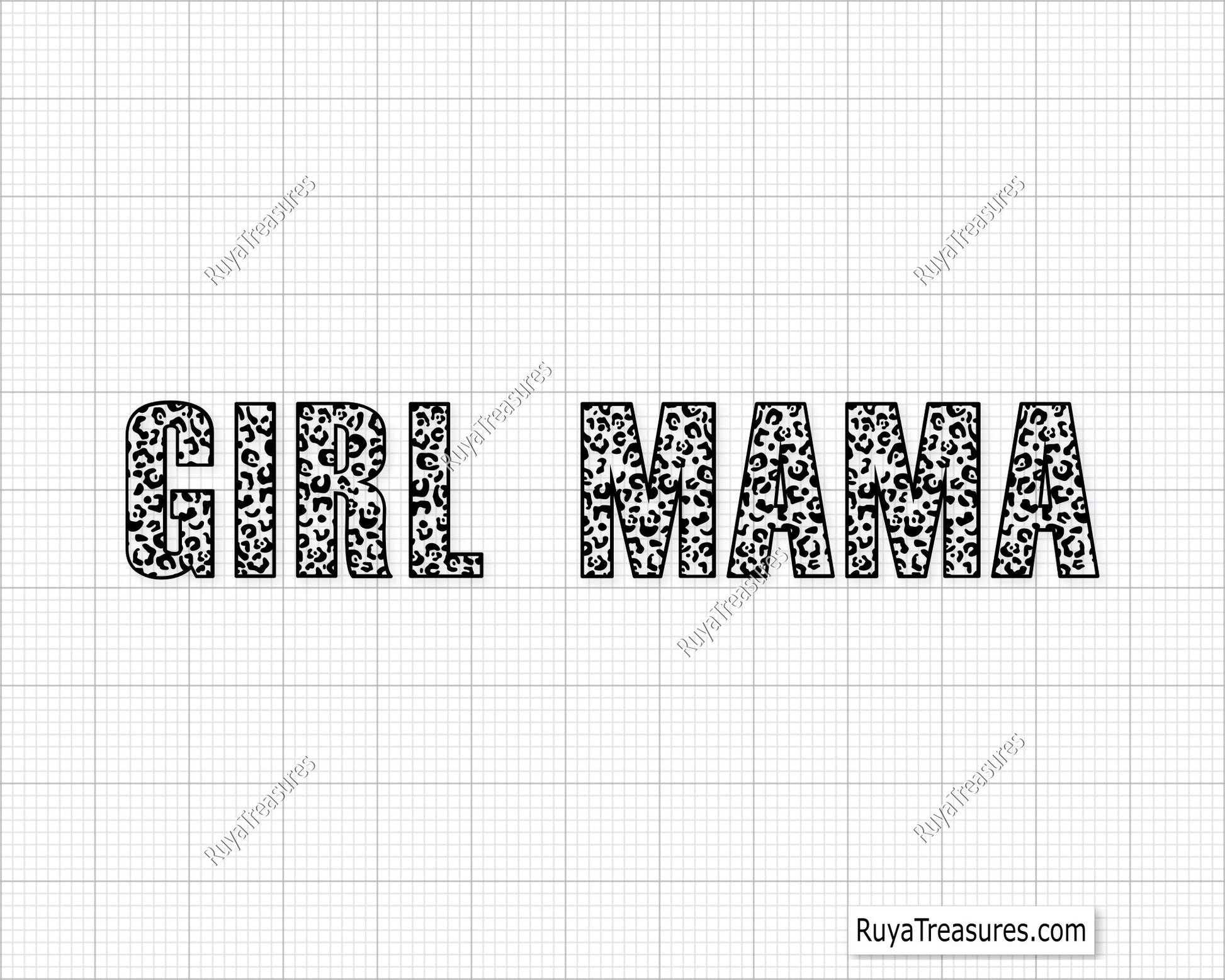 Leopard Girl Mama SVG