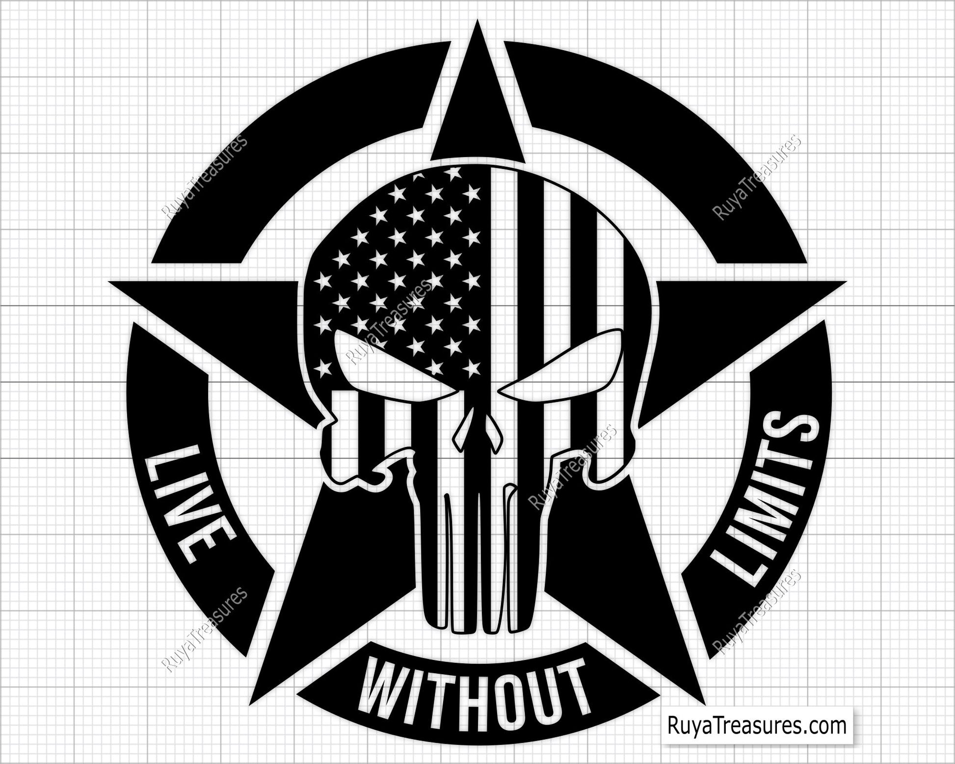 Punisher Live Without Limits svg