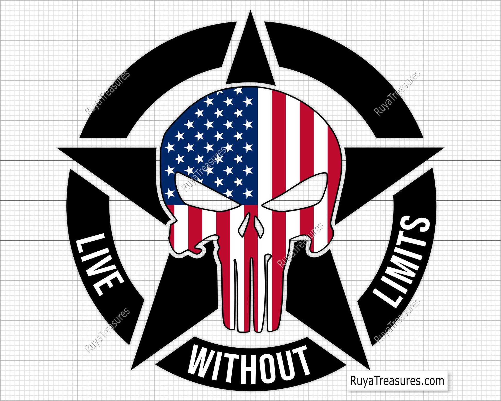 Punisher Live Without Limits svg