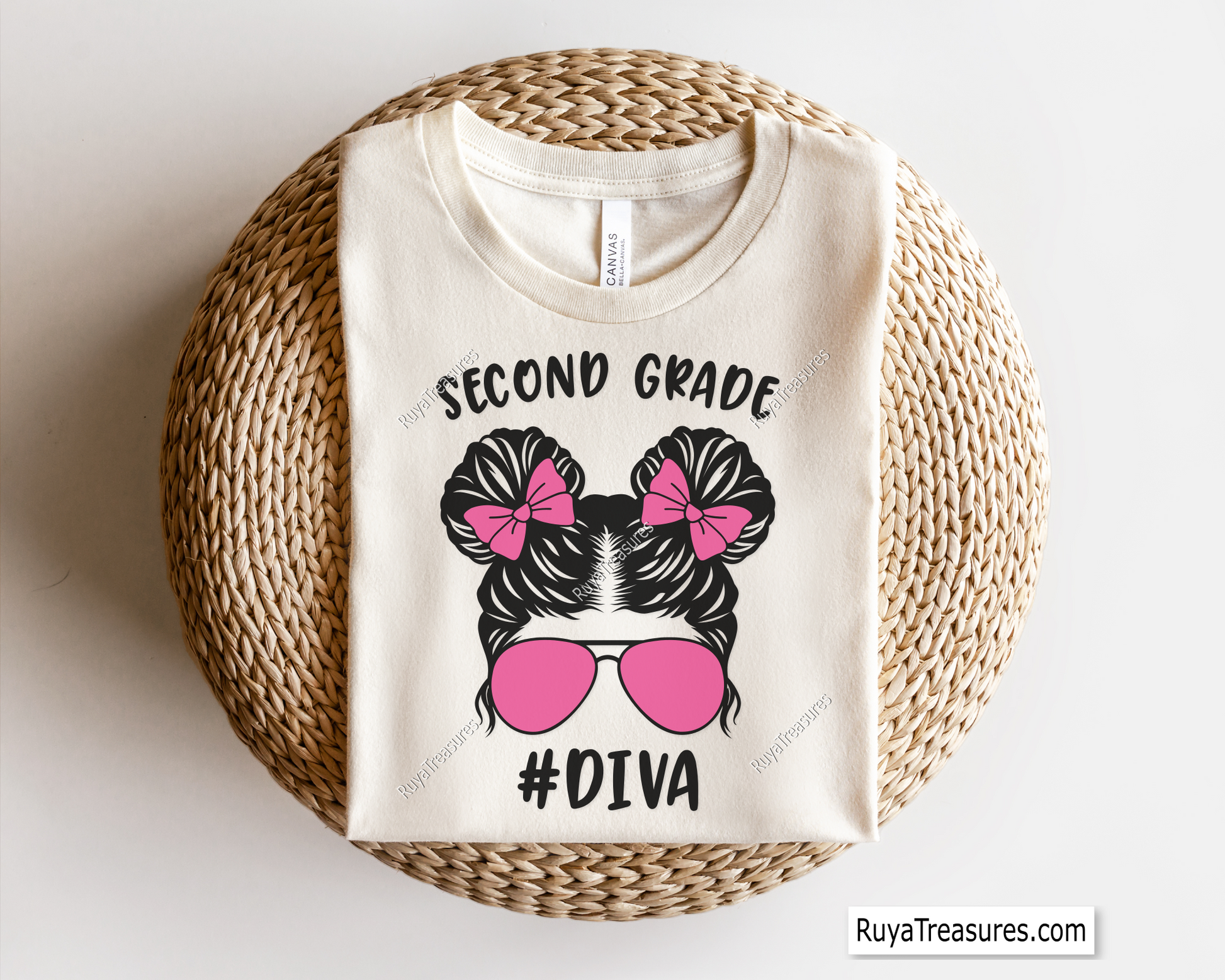 Second Grade Diva SVG with a fun and cute design, perfect for school shirts, tote bags, and classroom decorations