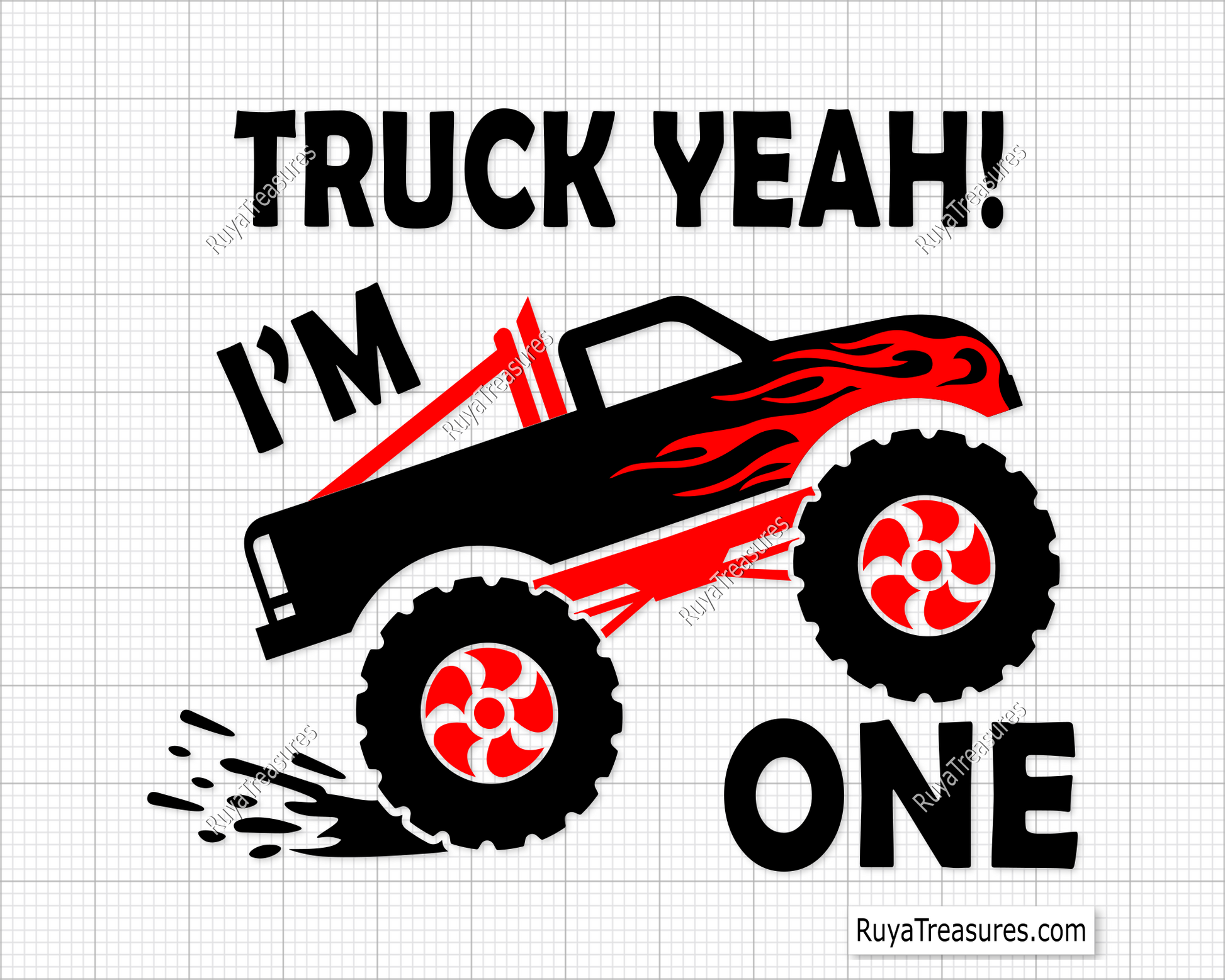 Truck Yeah I Am 1 Svg