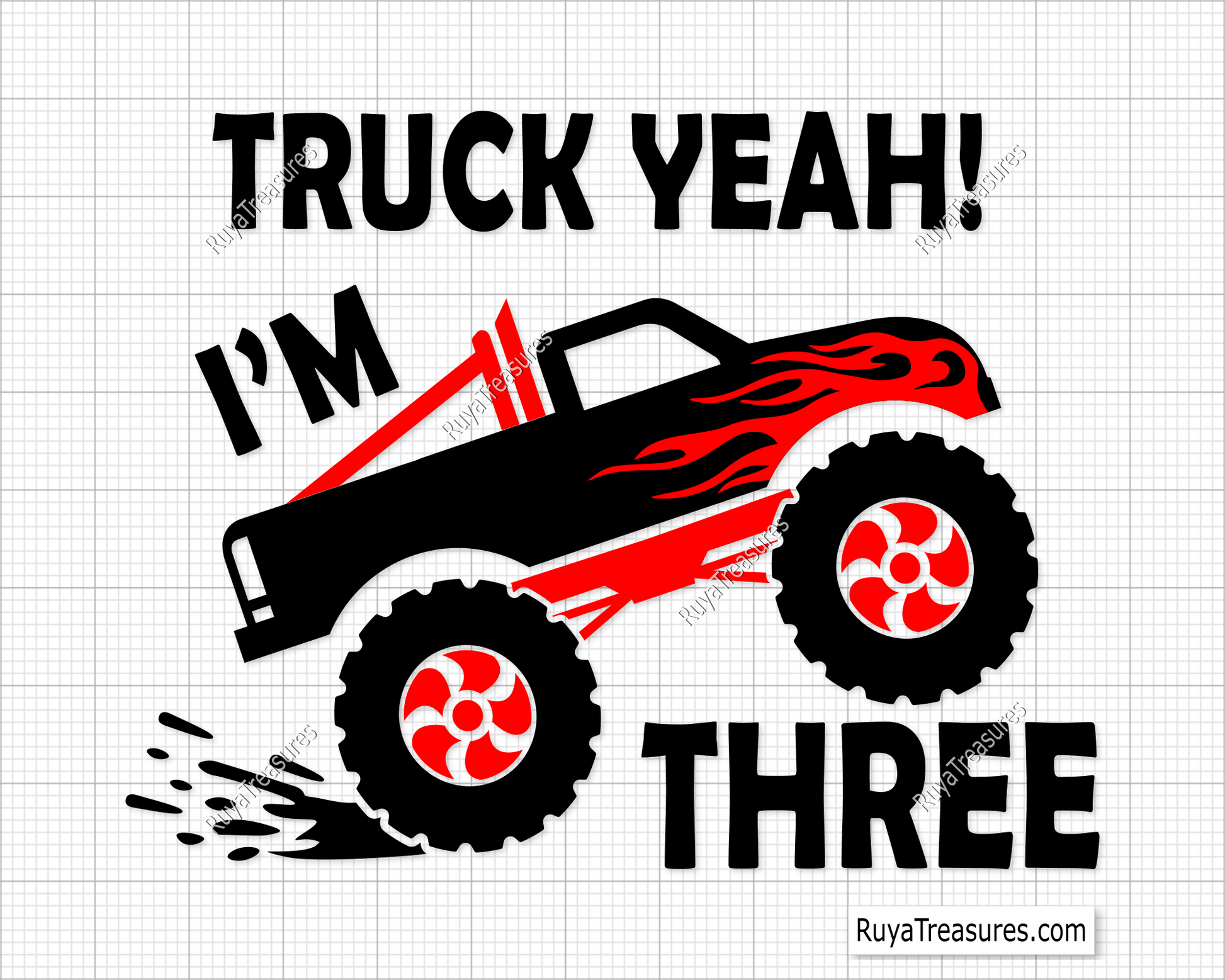 Truck Yeah I Am 3 Svg