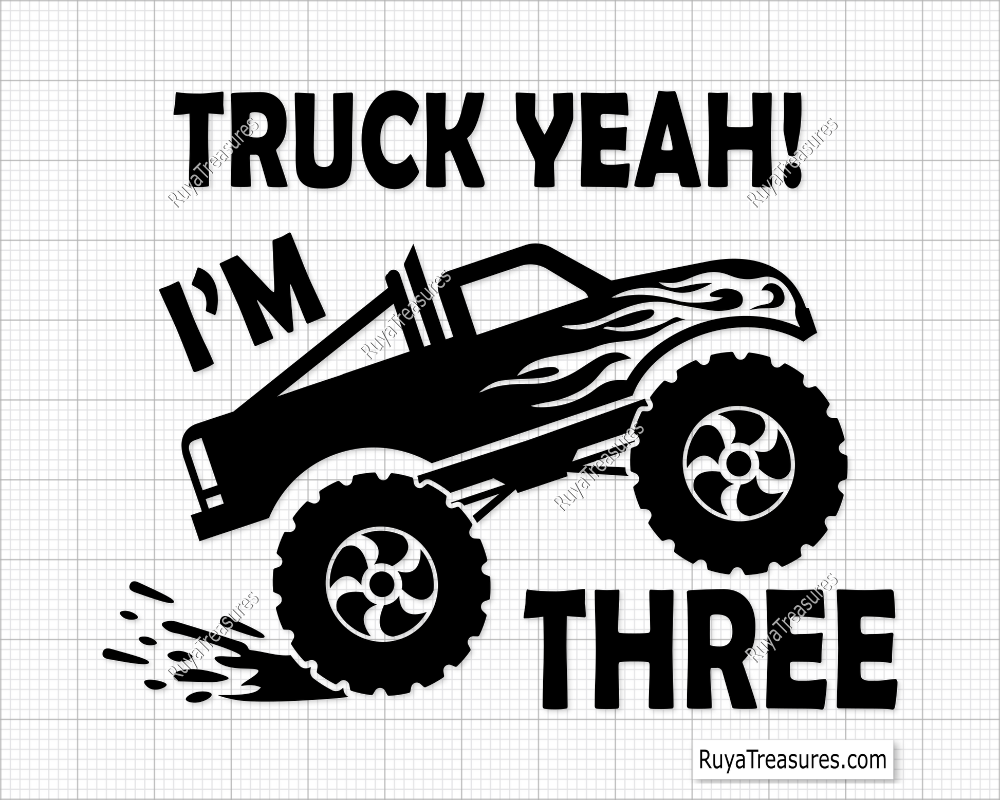 Truck Yeah I Am 3 Svg