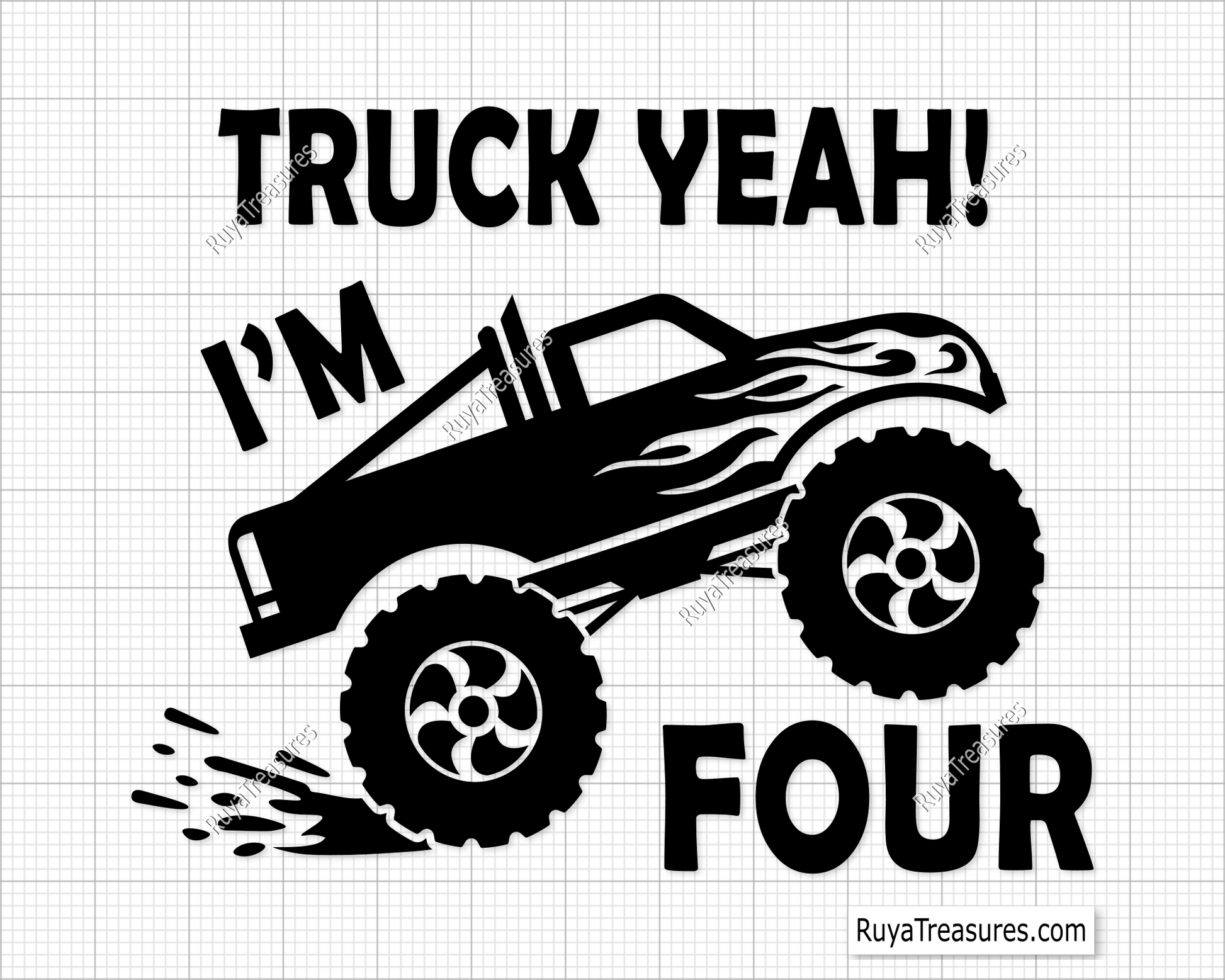 Truck Yeah I Am 4 Svg