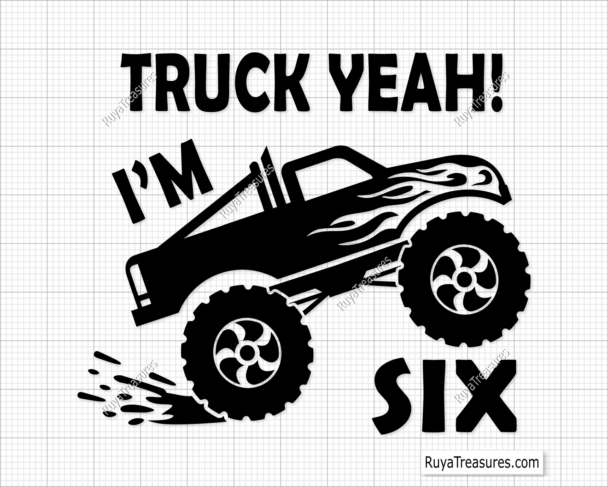 Truck Yeah I Am 6 Svg