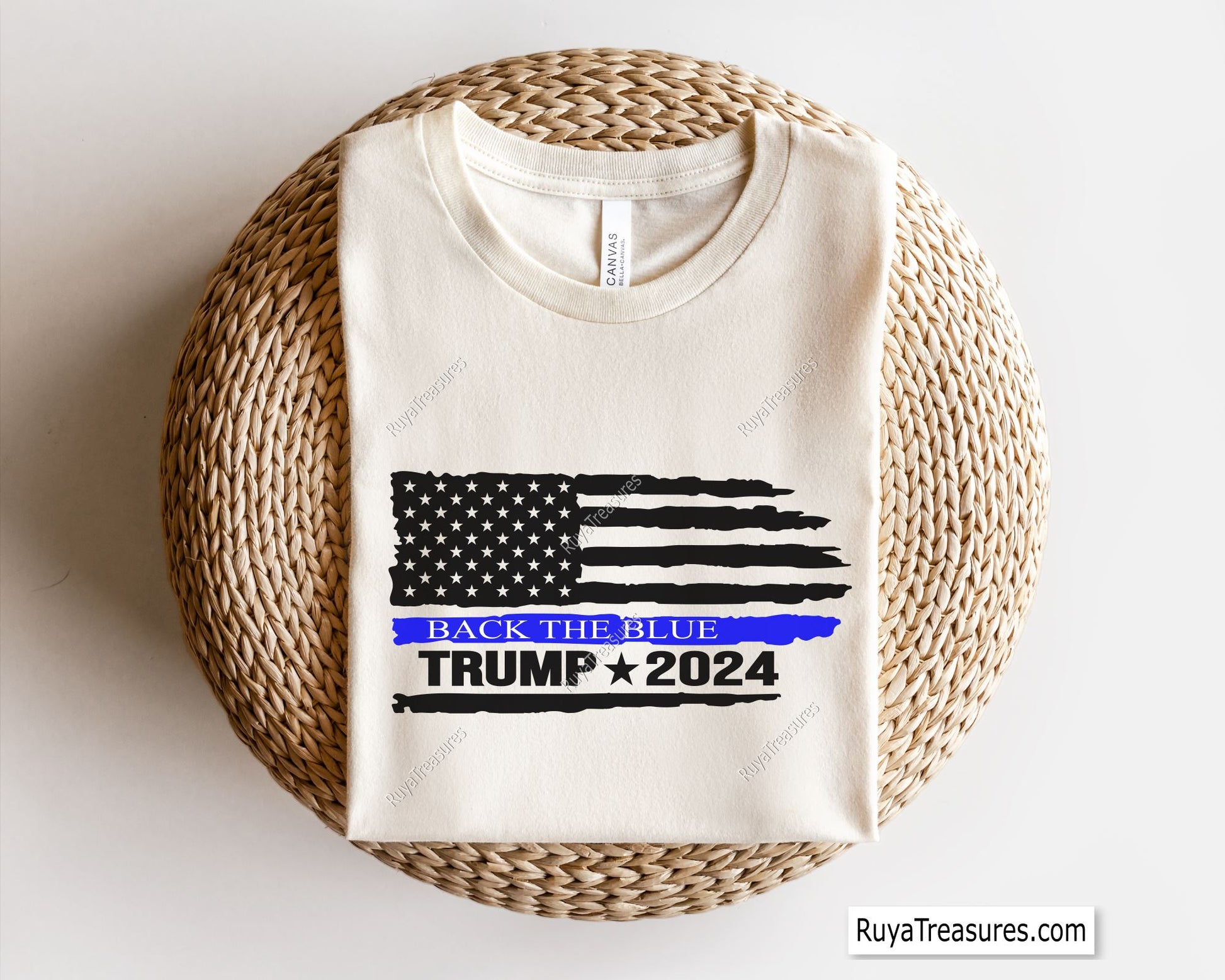 Trump 2024 Back the Blue Svg