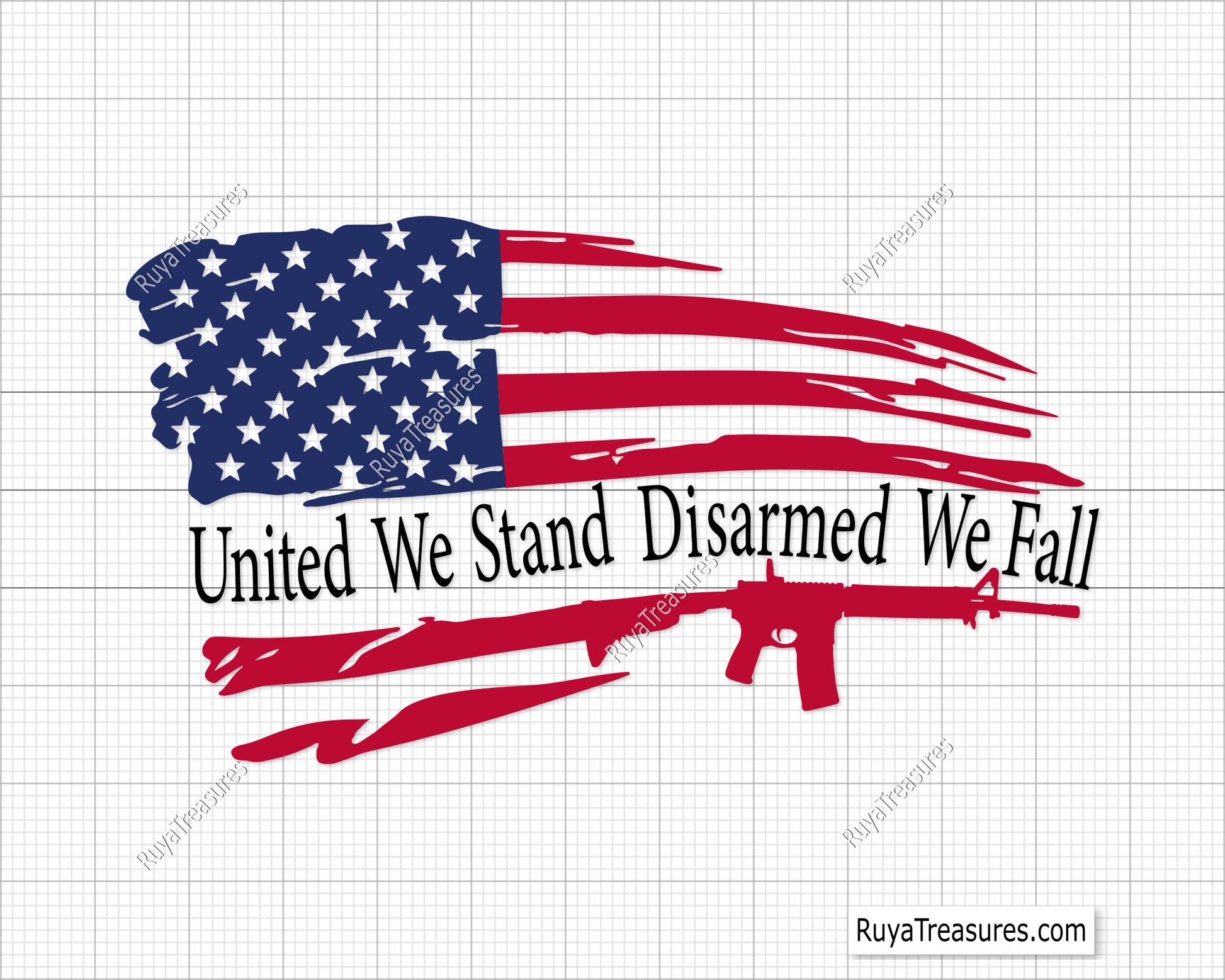 United We Stand Disarmed We Fall Svg