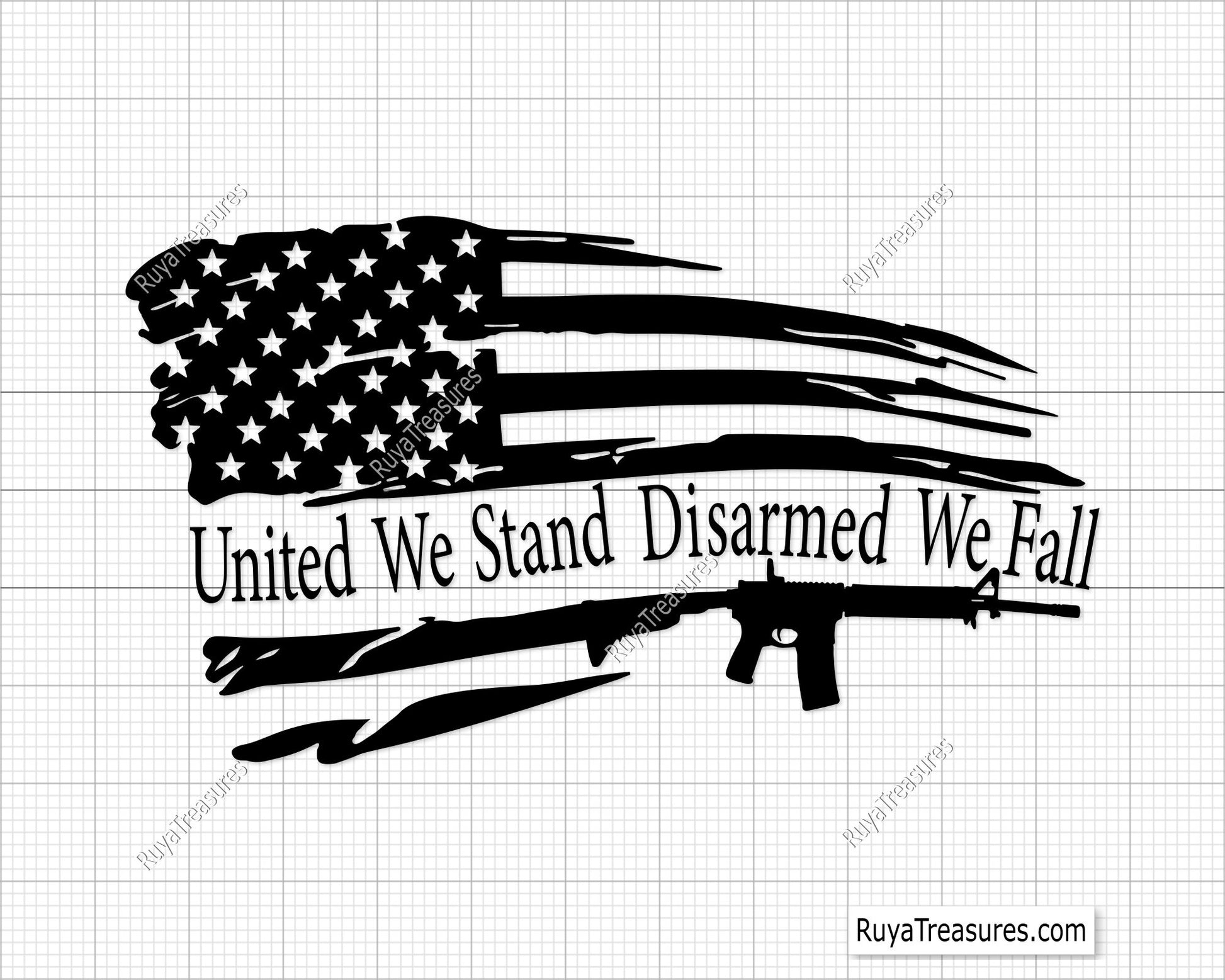 United We Stand Disarmed We Fall Svg