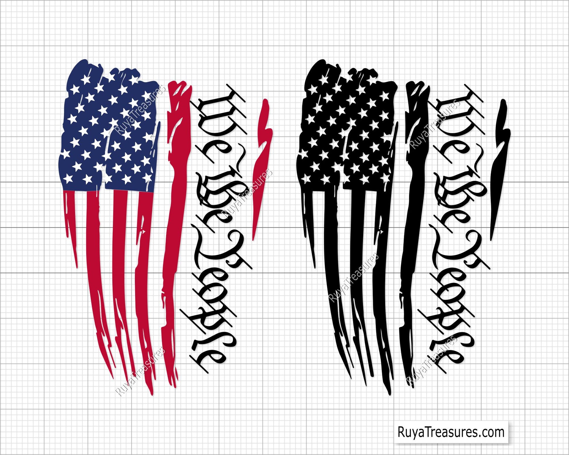 We The People Flag Svg