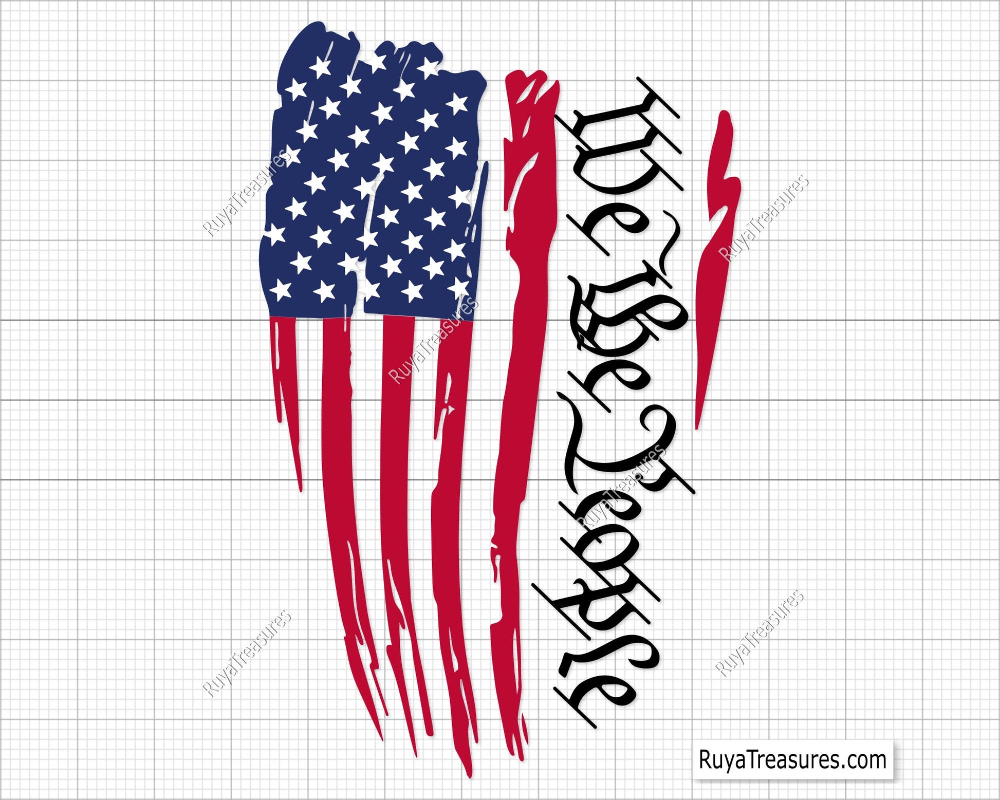 We The People Flag Svg