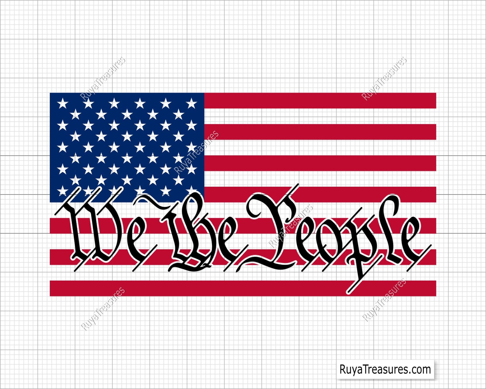 We The People Flag Svg