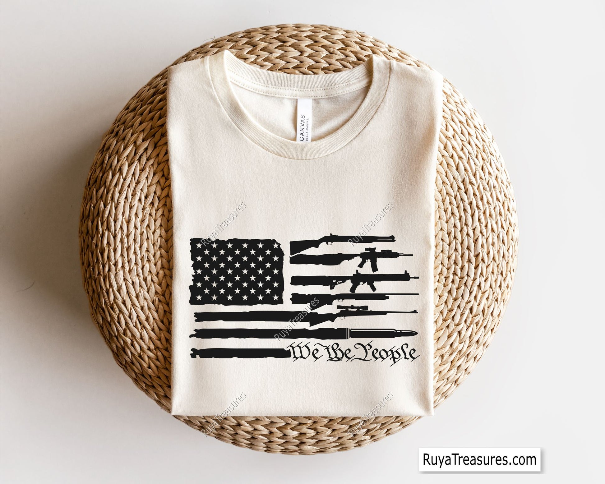 We the People Guns Flag Svg