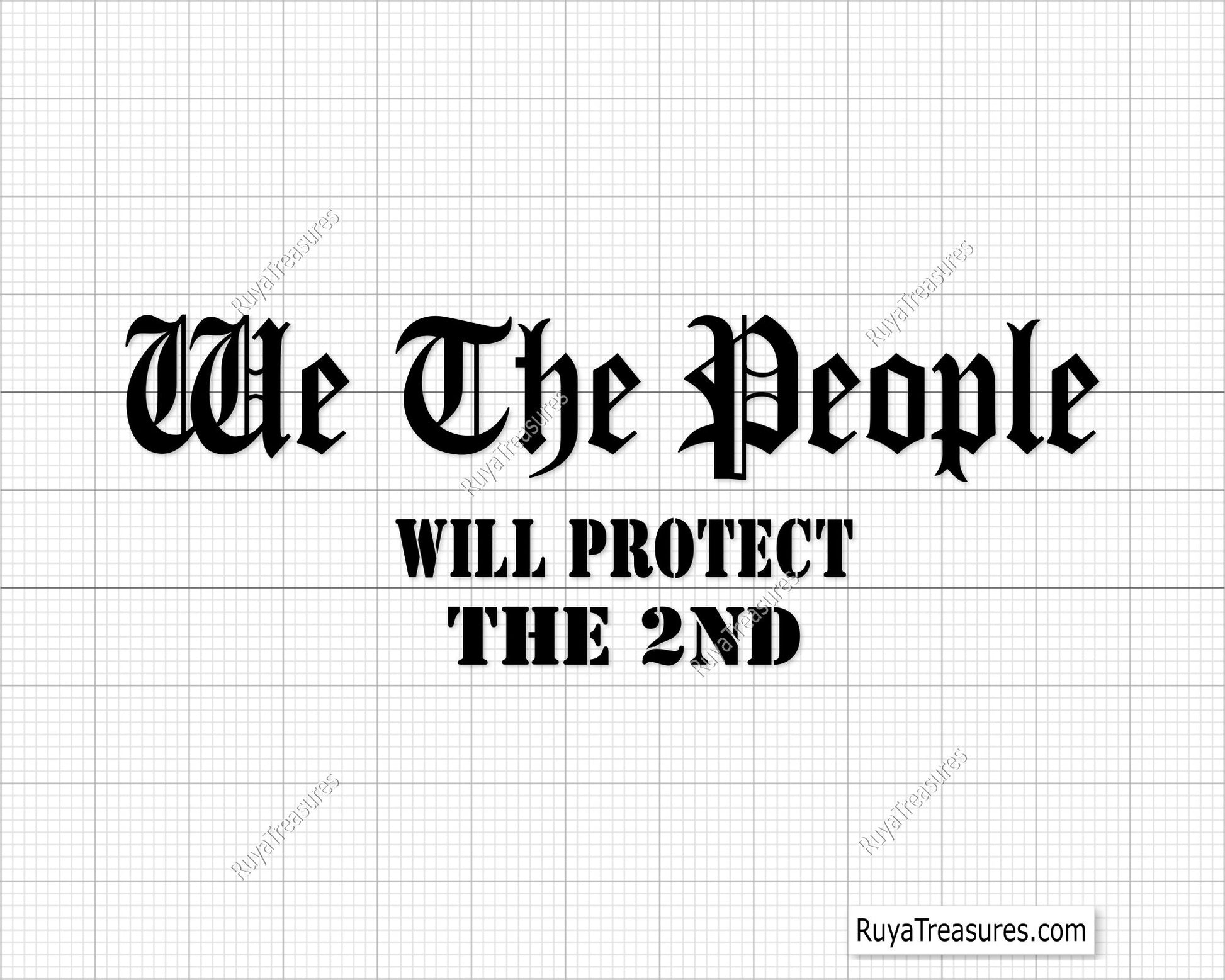 We the People Will Protect the 2ND Svg