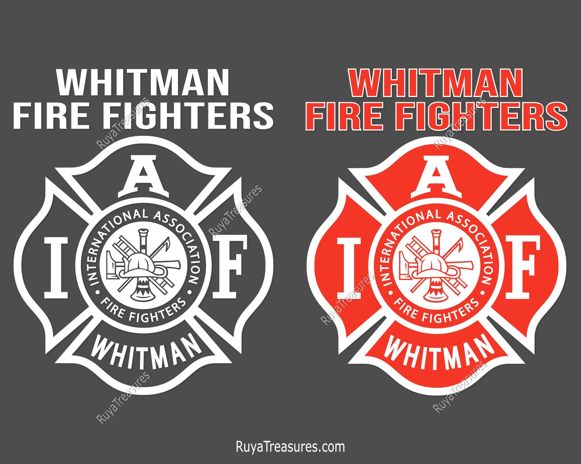 Whitman Fire Fighters Svg