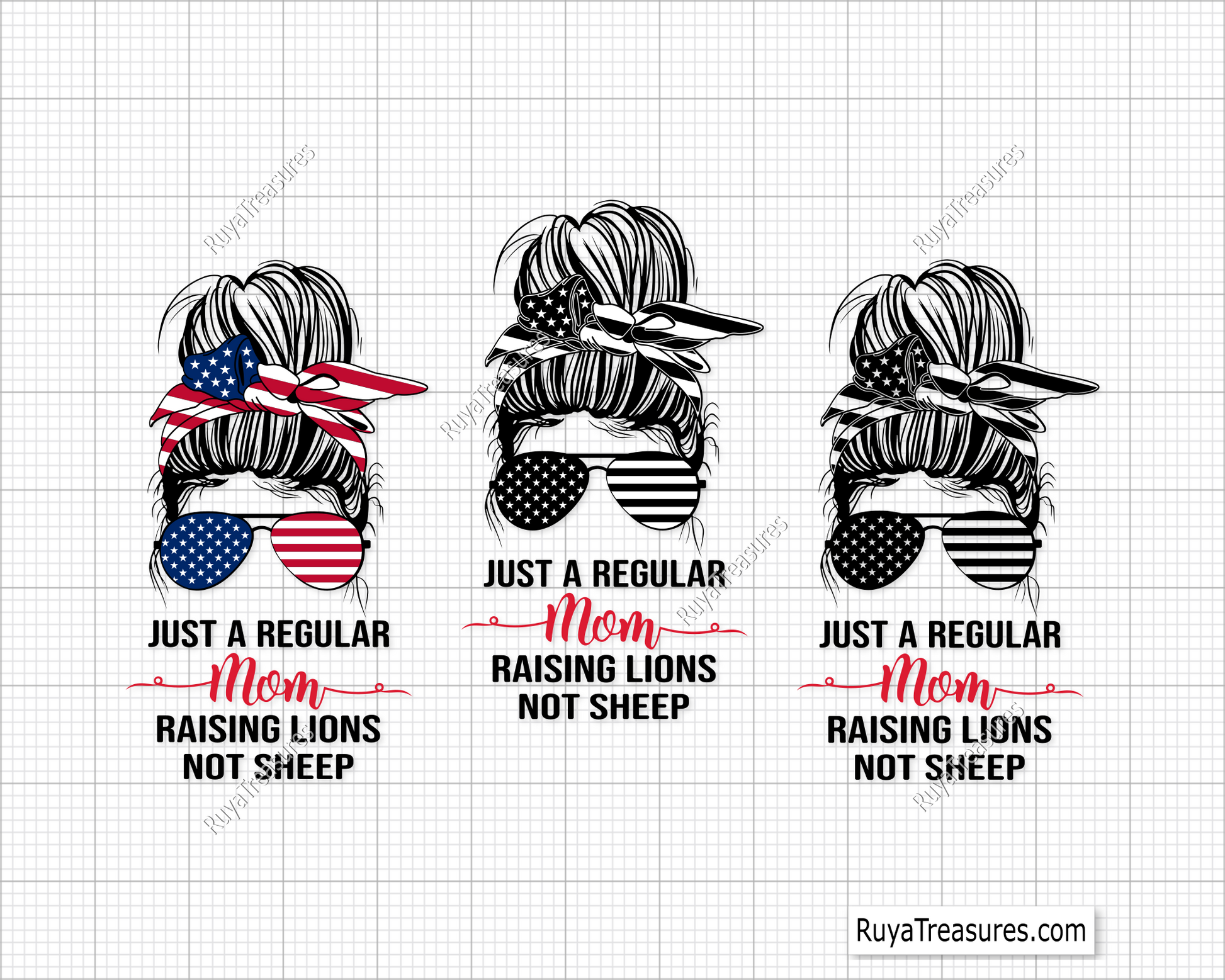 Just a Regular Mom Raising Lions Not Sheep svg