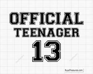 Official Teenager svg