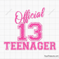 Official 13 Teenager svg