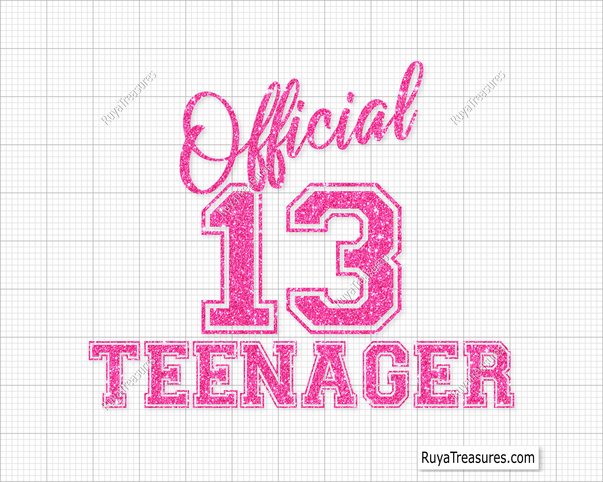 Official 13 Teenager svg