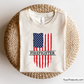 A digital design of an American flag with a distressed look, featuring the word 'FIREFIGHTER' across the center, intended for various crafting projects.