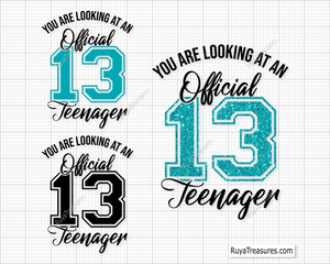 Official 13 Teenager svg 