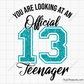 Official 13 Teenager svg 