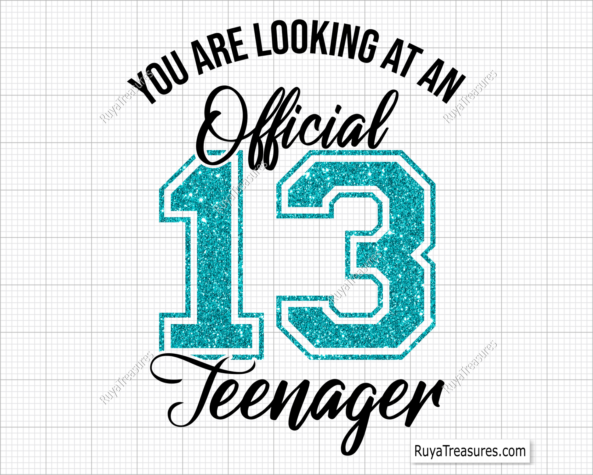Official 13 Teenager svg 