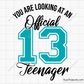 Official 13 Teenager svg 