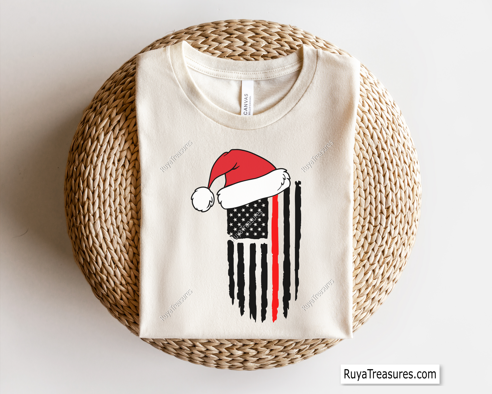 Santa Hat Red Line SVG