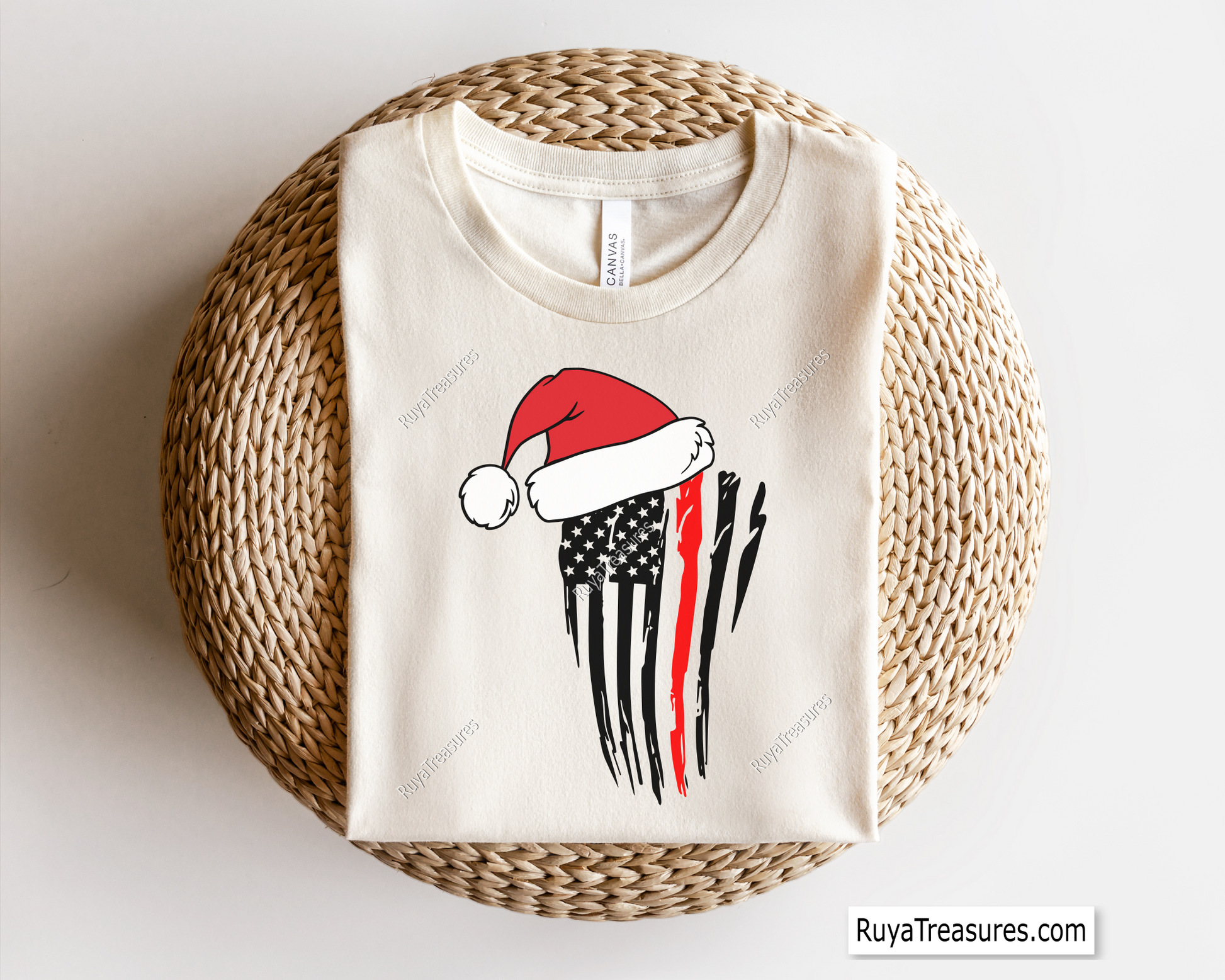 Santa Hat Red Line SVG